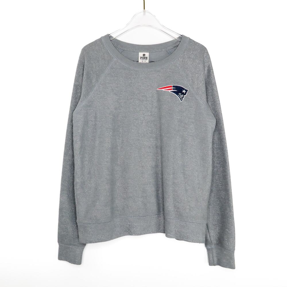 NFL PINK Victoria's Secret New England Patriots Crewneck Pullover Sweatshirt